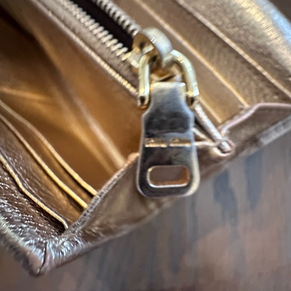 Miu Miu White and iridescent Gold Women's Wallet - Picture 10 of 15